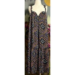 Anthropologie Chiffon Midi Dress S